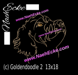 Embroidery Goldendoodle 2 5x7