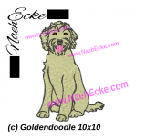 Embroidery Goldendoodle 4 4x4