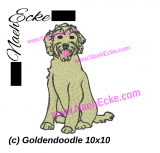 Stickdatei Goldendoodle 4 10x10