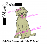 Stickdatei Goldendoodle 4 13x18 / 14x20 hoch!