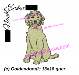 Embroidery Goldendoodle 4 5x7