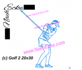 Embroidery Golf 2 11.81 x 7.87