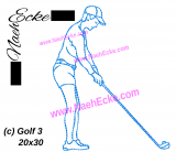 Stickdatei Golf 3 20x30 / 18x30 / 20x20 / 20x28