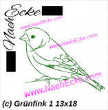 Stickdatei Grünfink / Grünling 1 13x18