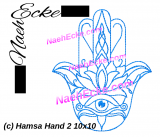 Stickdatei Hamsa Hand 2 10x10