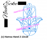 Embroidery Hand of Fatima 2 5x7