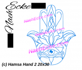 Stickdatei Hamsa Hand 2 20x30 / 20x20 / 18x30 / 20x28