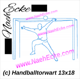 Stickdatei Handball Handballtorwart 1 13x18