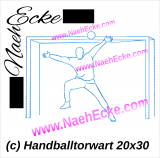 Stickdatei Handball Handballtorwart 1 20x30 / 20x28