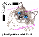 Stickdatei Heilige Birma 4-9-2 20x30 / 20x20 / 20x28