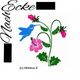 Stickdatei Hibiskusblüte 4 10x10 