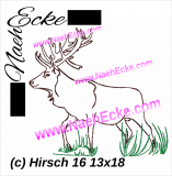 Embroidery Deer 16 5x7