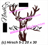 Stickdatei Hirsch Nr. 5-1 20x30