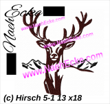 Stickdatei Hirsch Nr. 5-1 13x18