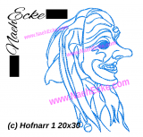 Embroidery Fasnet Jester 1 11.81x7.87