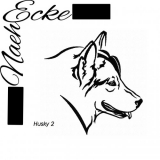 Stickdatei Husky Nr. 2 10x10 