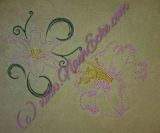 Stickdatei Lilie 2 Doodle 13x18 