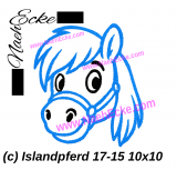 Stickdatei Islandpferd 17-15 10x10