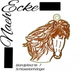 Embroidery Icland Horse 07 KC 4x4" 