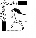 Embroidery Icland Horse 02 Tölt 4x4" 