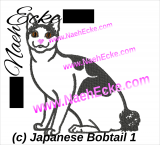 embroidery Japanese Bobtail 1 4x4