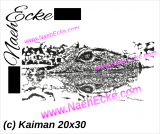 Stickdatei Kaiman 20x30 Scrib-Art