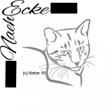 Stickdatei Katze 10 20x30 