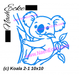 Stickdatei Koala 2-15 10x10
