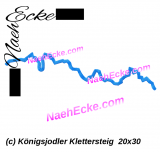 Embroidery Königsjodler Klettersteig 11.81 x 7.87