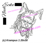 Embroidery Krampus 1 11.82 x 7.87