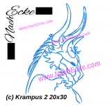 Embroidery Krampus 2 11.81 x 7.87