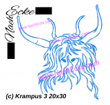 Embroidery Krampus 3 11.81 x 7.87