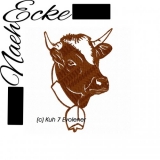 Embroidery Cow 7 Evolener 13x18 