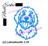 Stickdatei Labradoodle 1-15 10x10