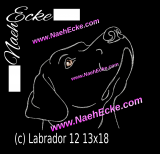 Embroidery Labrador Nr. 12 5x7