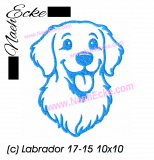 Stickdatei Labrador 17-15 10x10