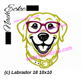 Stickdatei Labrador 18 10x10