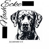 Embroidery Labrador 2-2 5x7" 