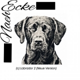 Stickdatei Labrador Nr. 2 PHOTOstitch 20x30 