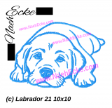 Embroidery Labrador 21 4x4