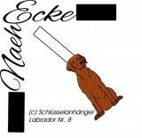 Stickdatei Labrador Nr. 8 ITH Schlüsselanhänger 