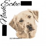 Stickdatei Labrador Nr. 9 20x30 PHOTOstitch 