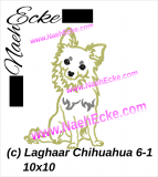 Stickdatei Chihuahua Nr. 6-1 Langhaar 10x10