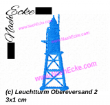 Stickdatei Leuchtturm Obereversand 2 Mini 3x1