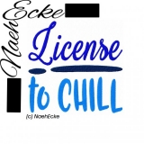 Stickdatei "License to Chill" 10x10 