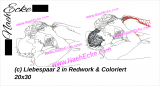 Stickdatei Liebespaar 2 20x30 / 20x28