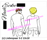 Stickdatei Liebespaar 3-2 13x18 / 14x20