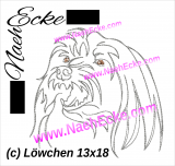 Embroidery Little Lion (Petit chien lion) 5x7