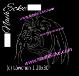Stickdatei Löwchen (Petit chien lion) 20x30 / 20x20 / 20x28