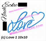 Stickdatei Love 10x10 Stickdatei Love 10x10